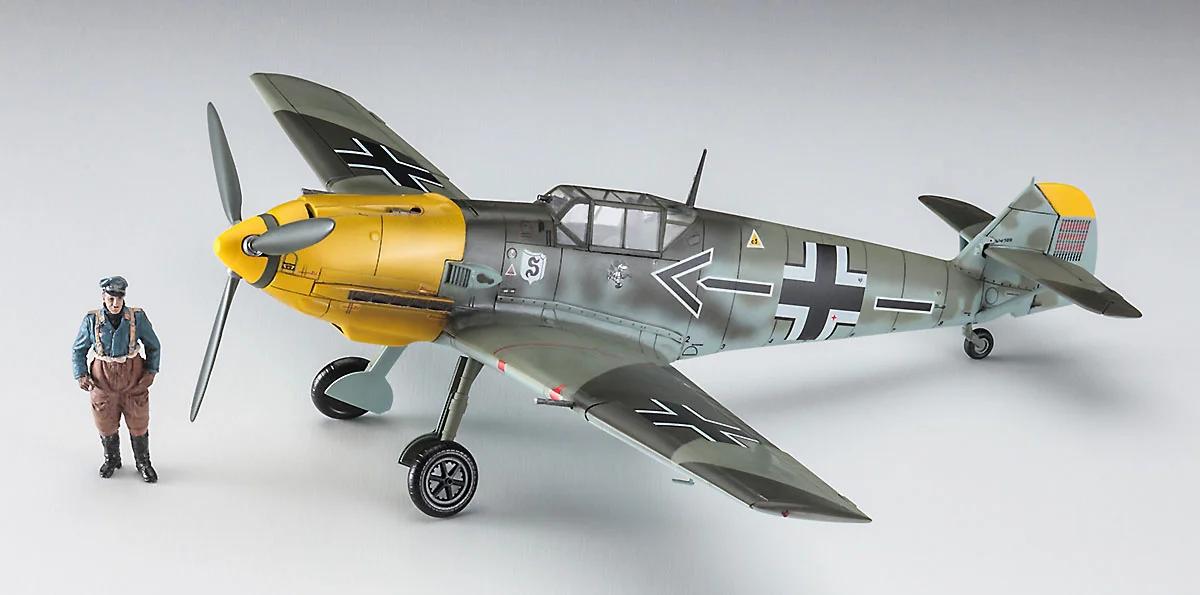 Hasegawa 1/48 Messerschmitt Bf109e-4 N Galland Model Kit — official product photo 1