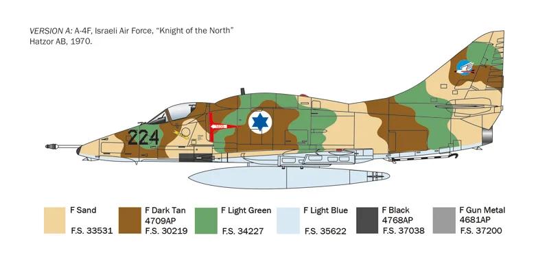 Italeri 1/48 A-4E F G Skyhawk Model Kit — official product photo 6
