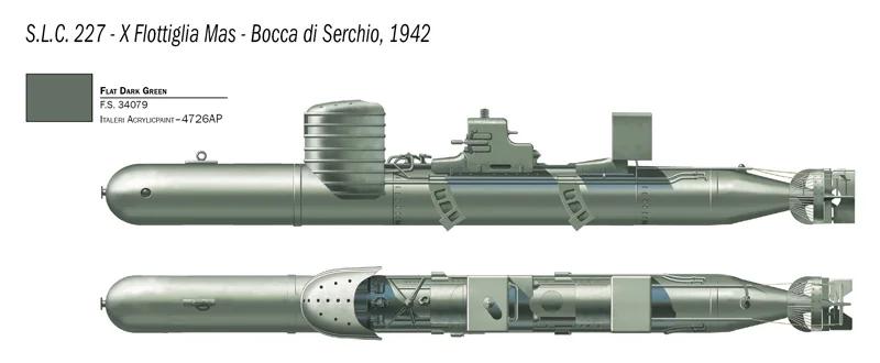 Italeri 1/35 Maiale Crew Model Kit — official product photo 3