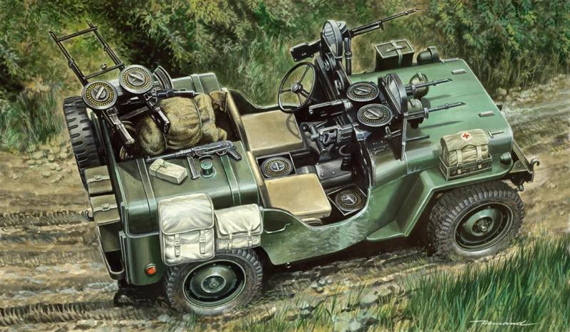 Italeri 1/35 US Commando Jeep Model Kit — official product photo 1