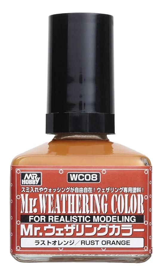 Mr. Hobby Weathering Color Rust Orange (WC08) 40 ml — official product photo 1