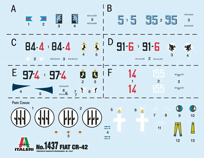 Italeri 1/72 Fiat Cr 42 Falco Model Kit — official product photo 2