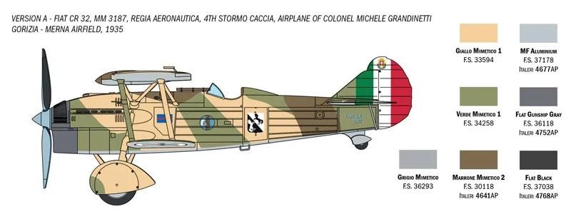 Italeri 1/72 Fiat Cr32 Freccia Model Kit — official product photo 3