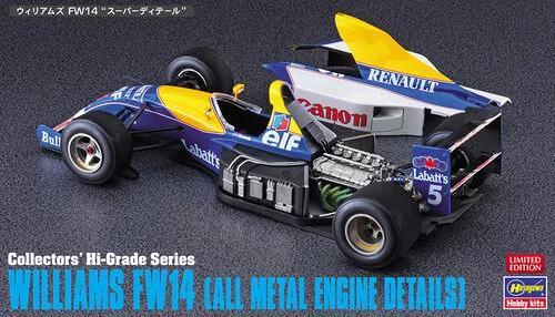 Hasegawa 1/24 Williams Fw14 Metal Engine Details Model Kit — box art