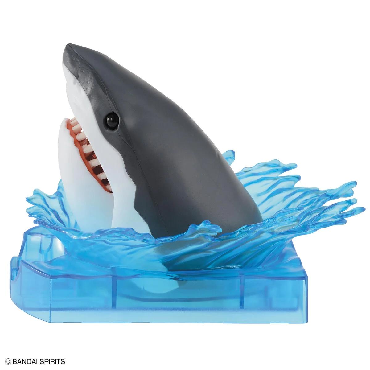 Bandai Great White Shark Exploring Lab Model Kit — official product photo 3