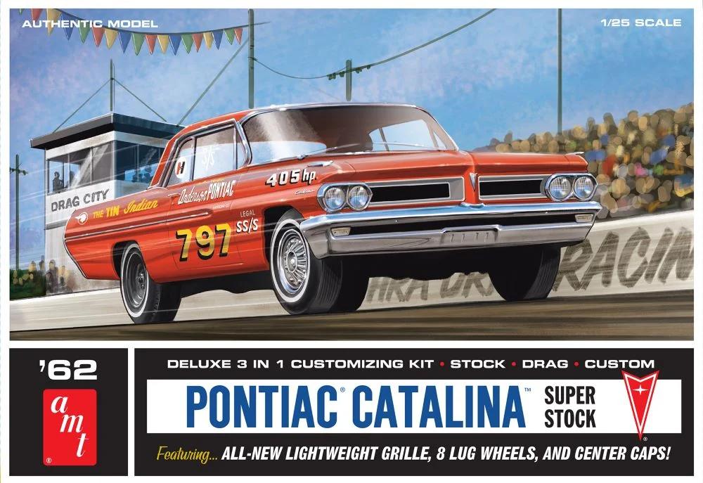 AMT 1/25 1962 Pontiac Catalina Super Stock Model Kit — box art
