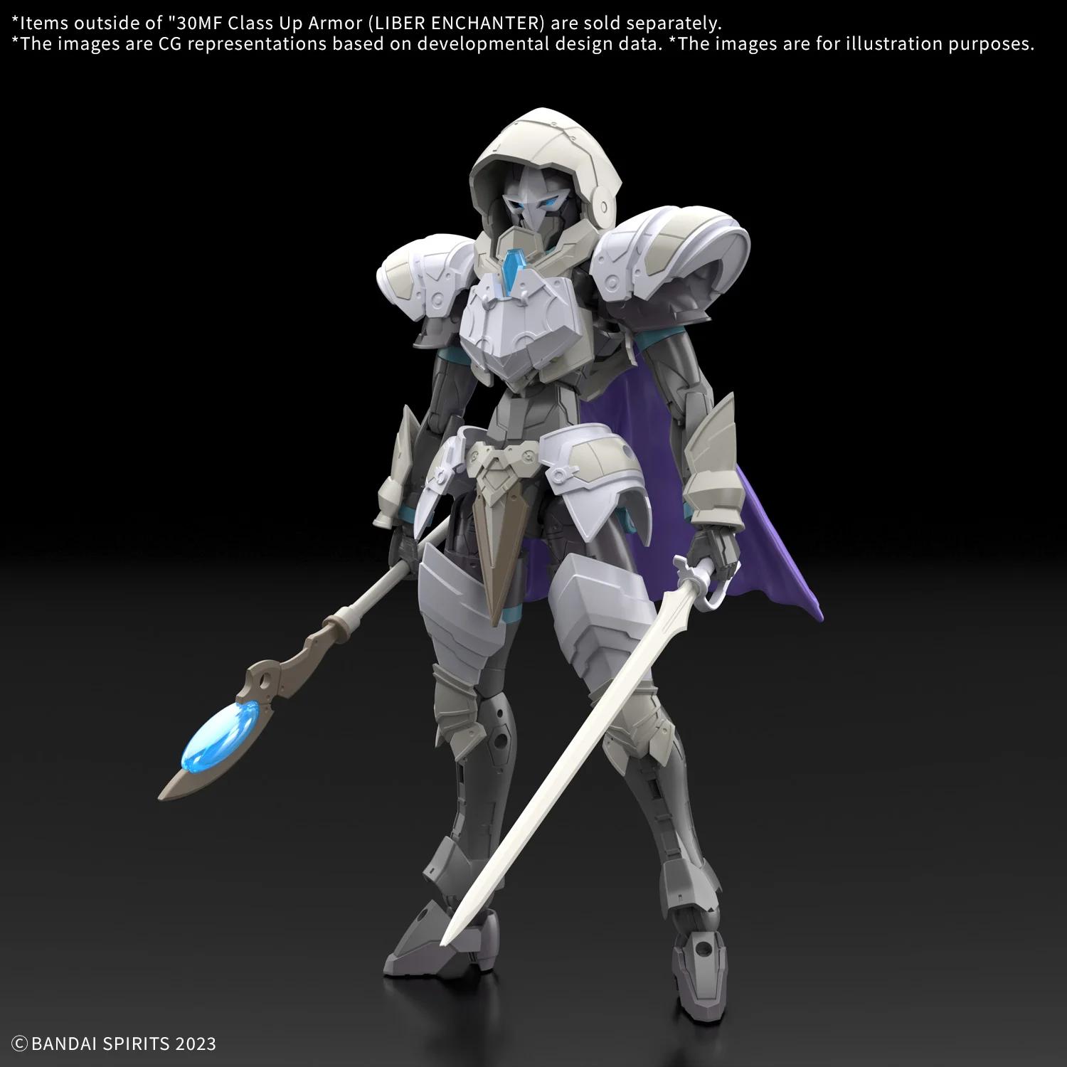Bandai 1/144 30MF Liber Enchanter Class Up Armor Model Kit — official product photo 2