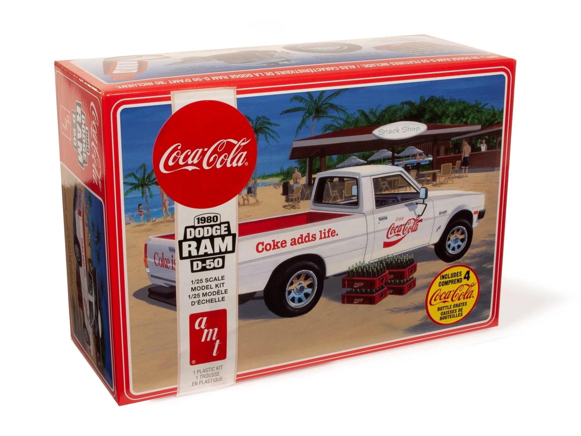 AMT 1/25 D-50 82 Dodge Ram Pickup Coke Model Kit — official product photo 1