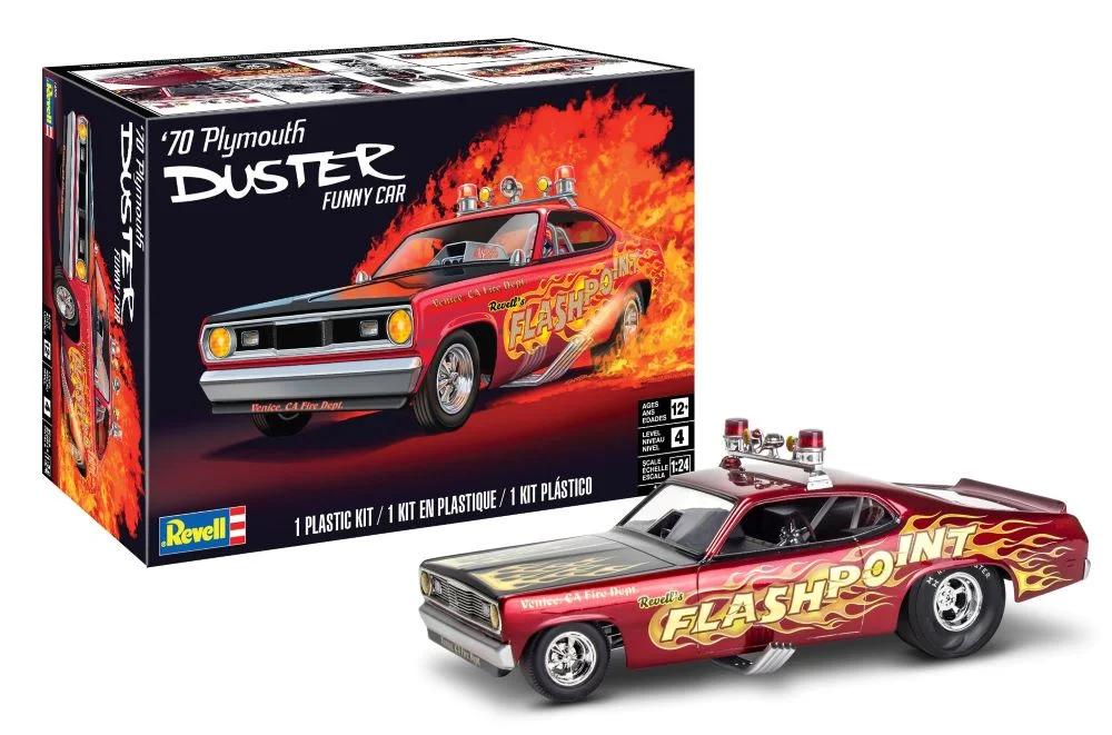 Revell 1/24 70 Plymouth Duster Funny Car Model Kit — box art