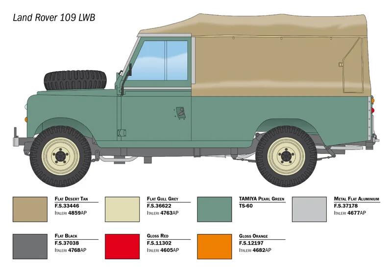 Italeri 1/24 Land Rover 109 Lwb Model Kit — official product photo 4