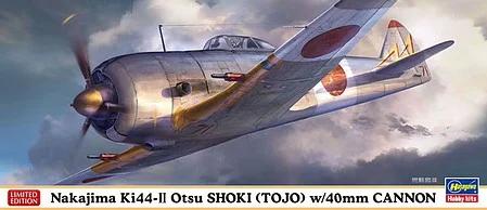 Hasegawa 1/72 Nakajima Ki44-ii Tojo W 40mm Cannon Model Kit — box art
