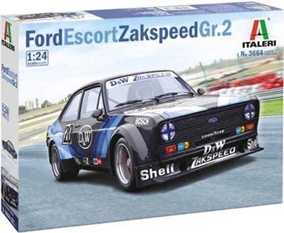 Italeri 1/24 Ford Escort Zakspeed Gr 2 Model Kit — box art