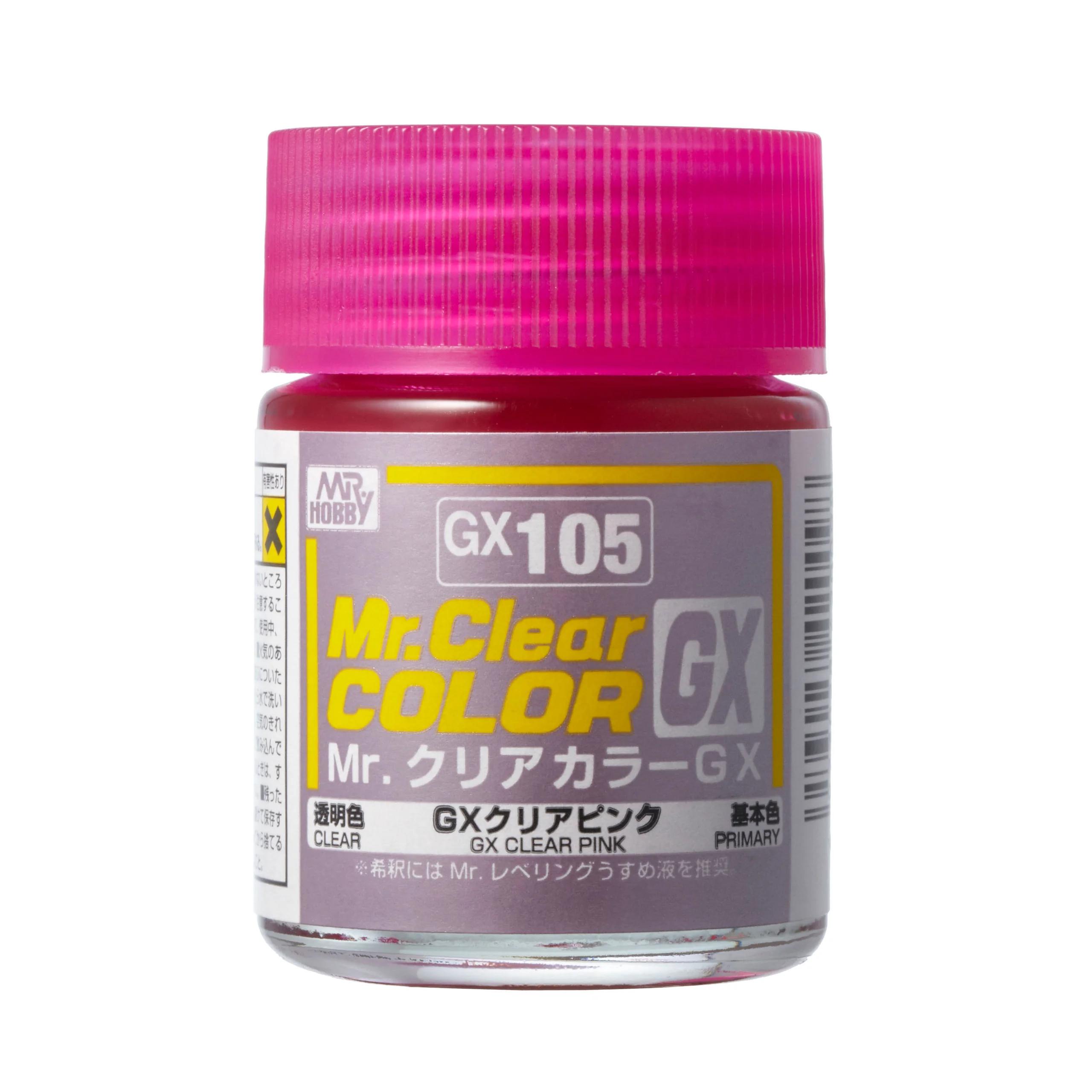 Mr. Hobby Mr. Color GX Clear Pink (GX105) 18 ml — official product photo 1