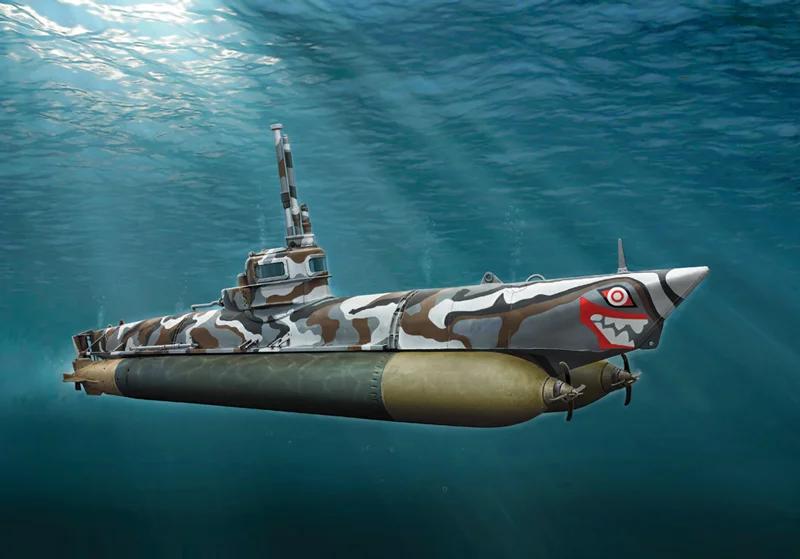 Italeri 1/35 Midget Submarine Biber Model Kit — official product photo 1