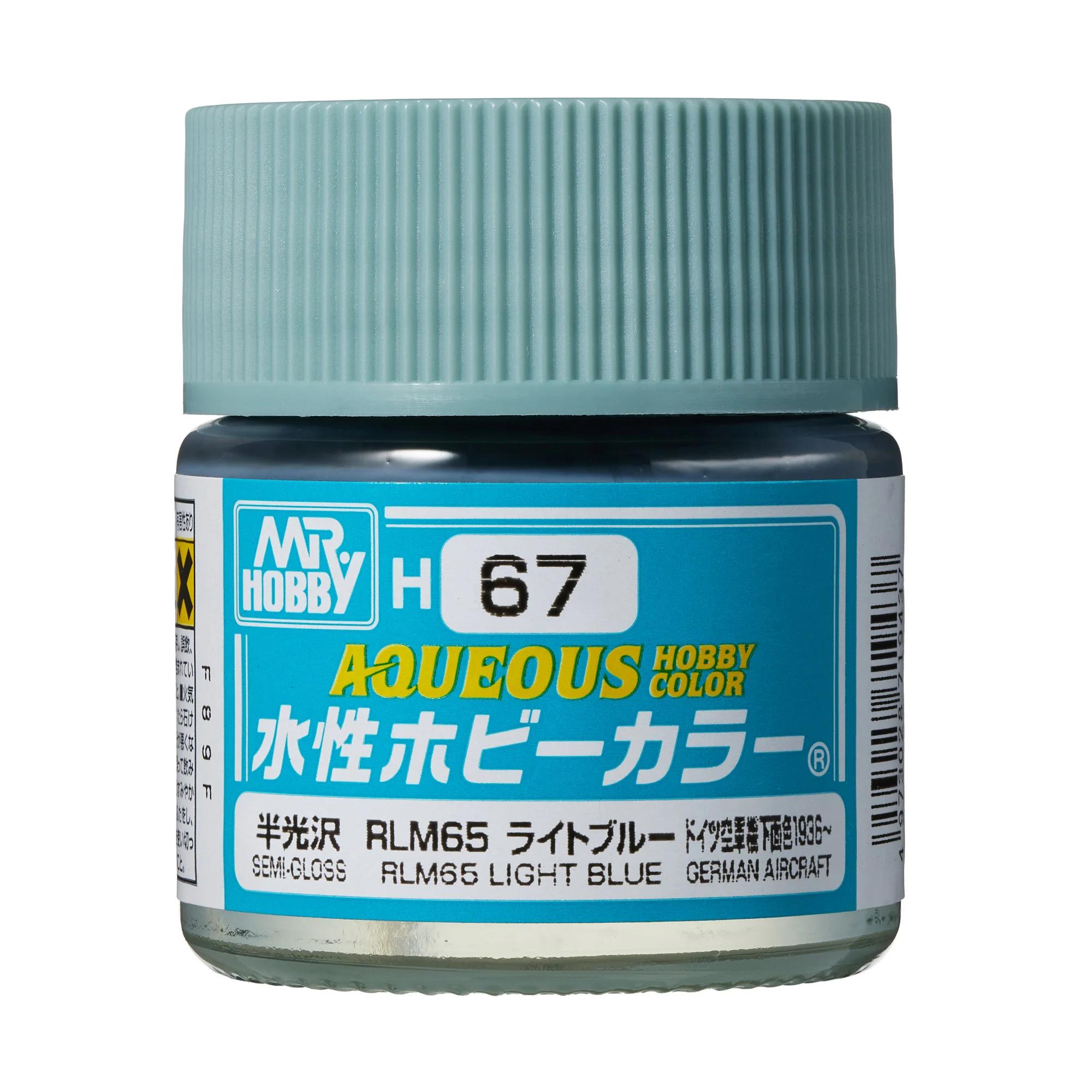 Mr. Hobby Aqueous Hobby Color RLM65 Light Blue (H67) 10 ml — official product photo 1