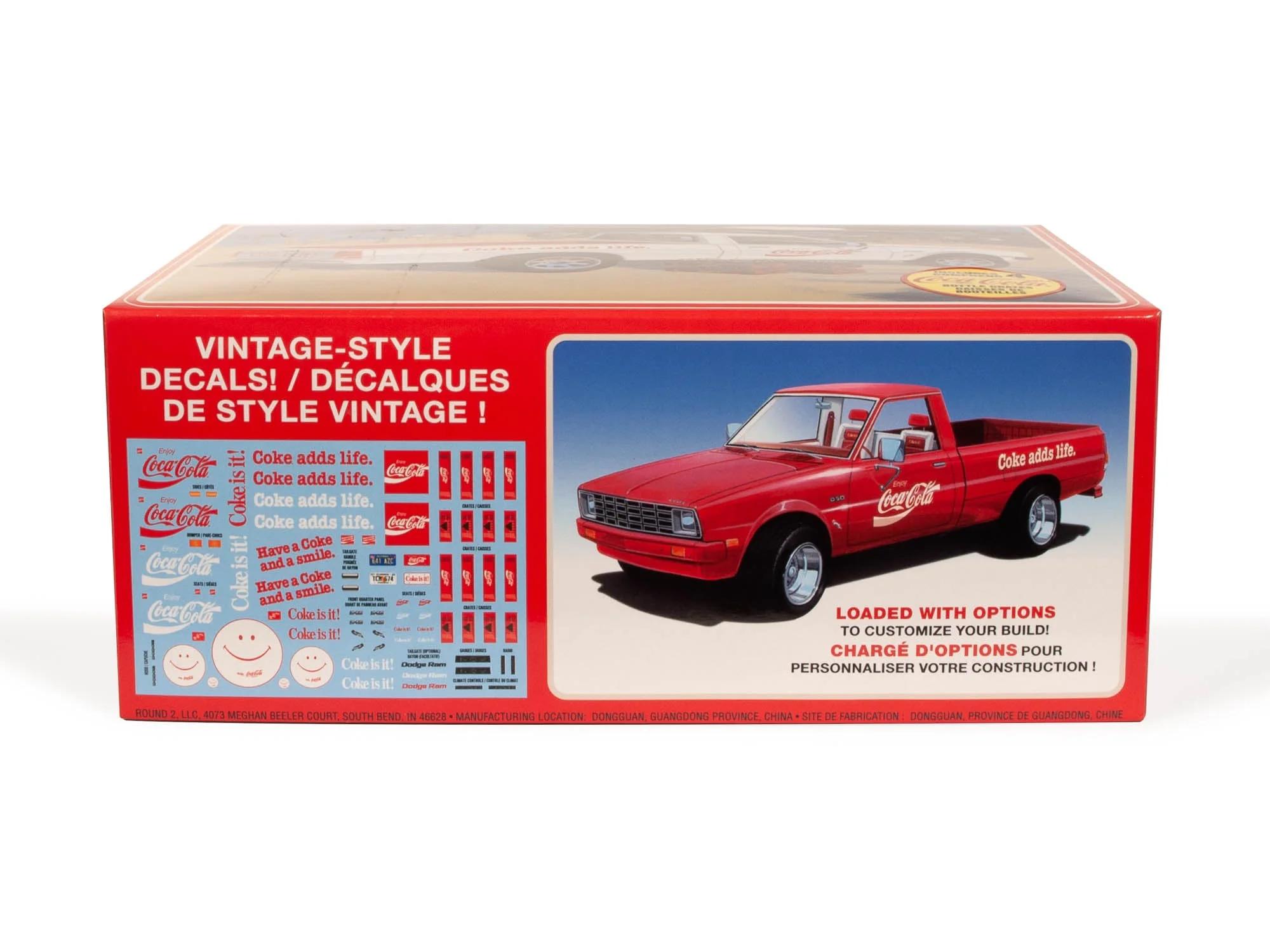 AMT 1/25 D-50 82 Dodge Ram Pickup Coke Model Kit — official product photo 3