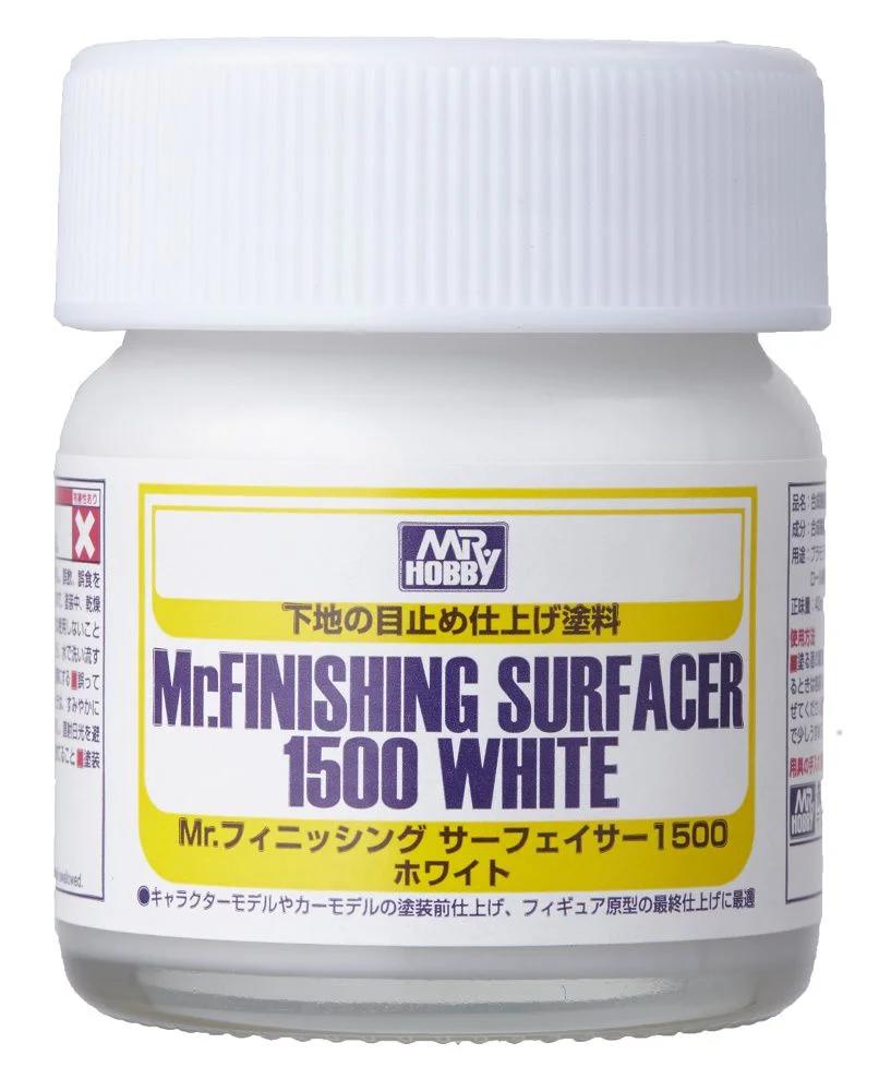 Mr. Hobby Mr. Finishing Surfacer 1500 White (SF291) 40 ml — official product photo 1