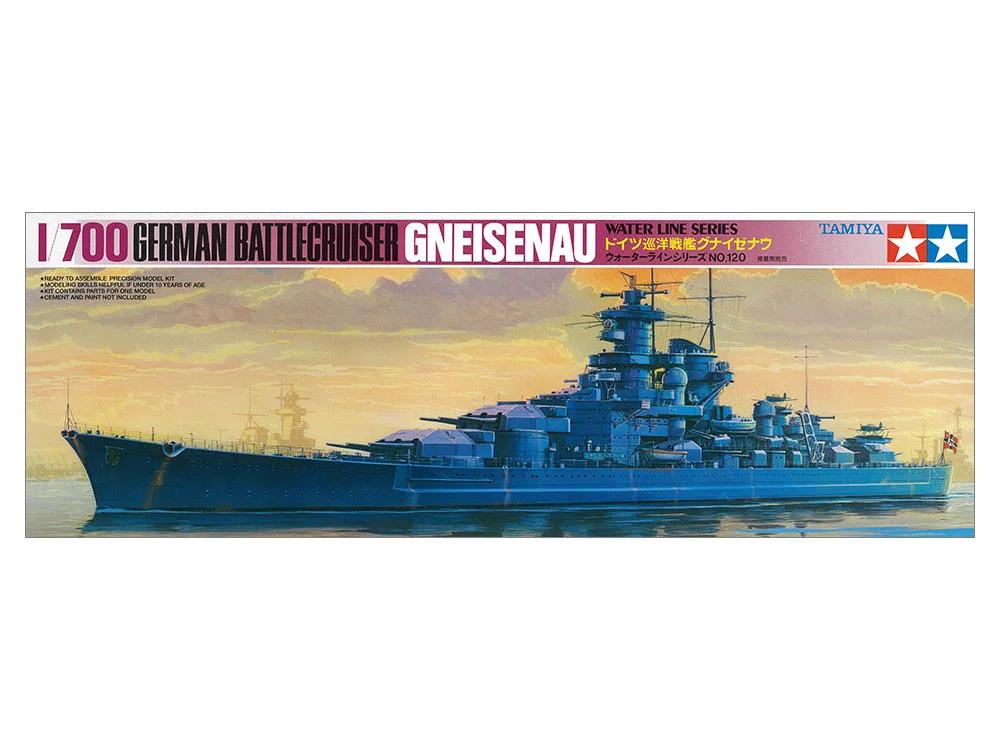 Tamiya 1/700 Ger Gneisenau Battleship Model Kit — official product photo 1