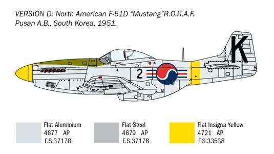 Italeri 1/72 F-51D Korean War Model Kit — official product photo 5