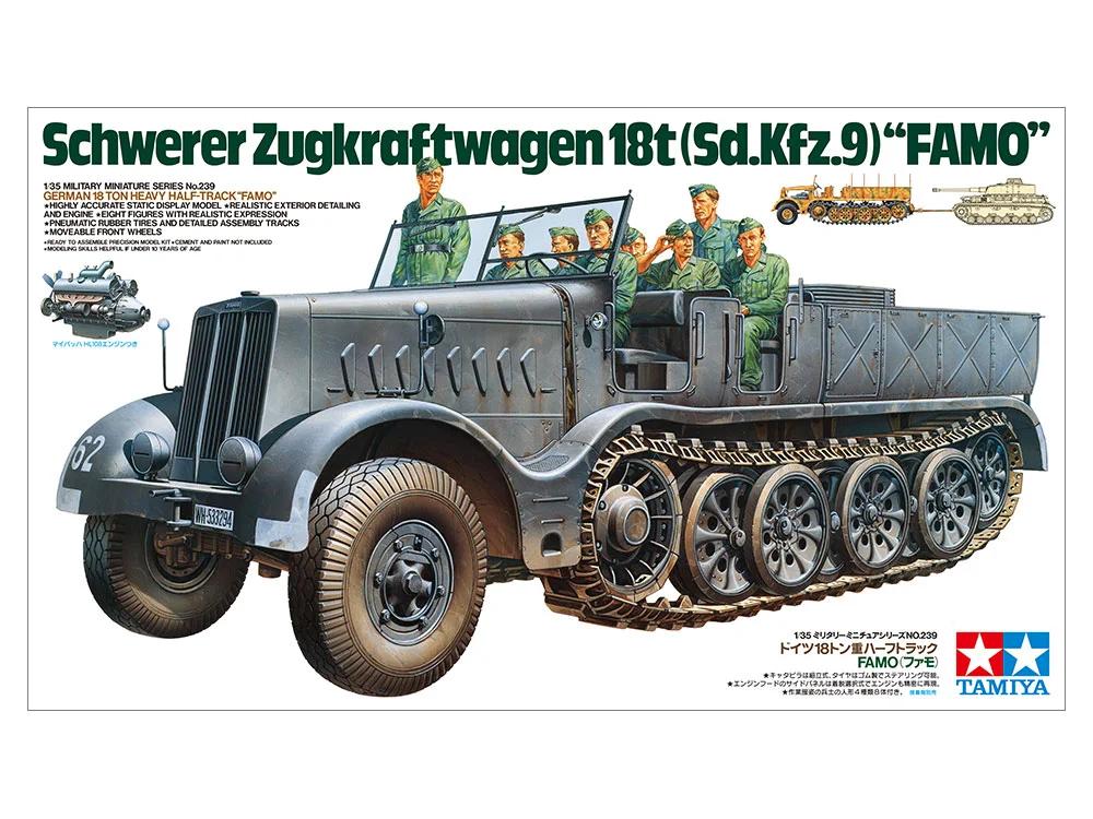 Tamiya 1/35 German Famo Half Track Model Kit — official product photo 1