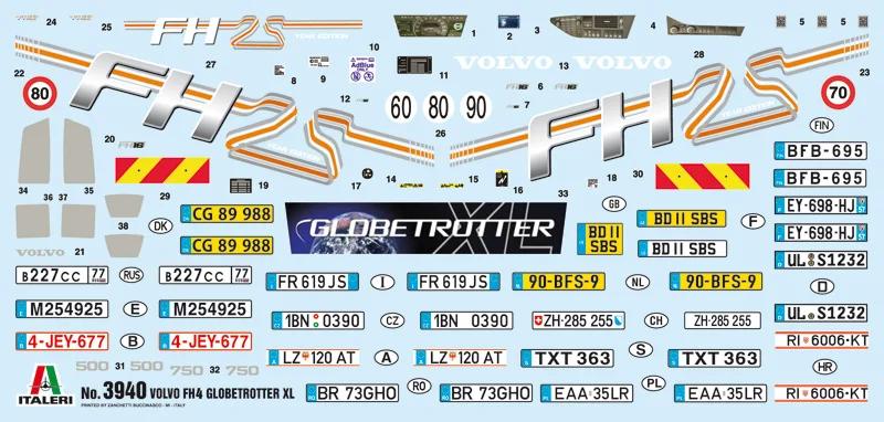 Italeri Volvo Fh16 Globetrotter Xl Model Kit — official product photo 3