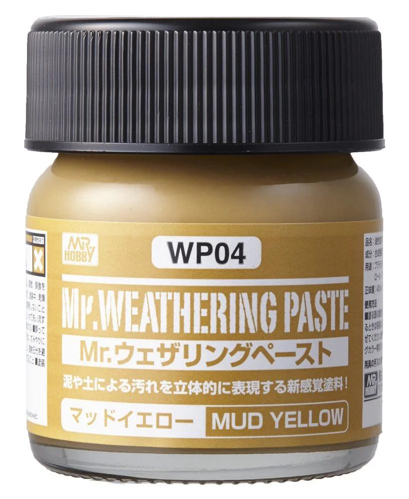 Mr. Hobby Weathering Paste Mud Yellow (WP04) 40 ml — official product photo 1