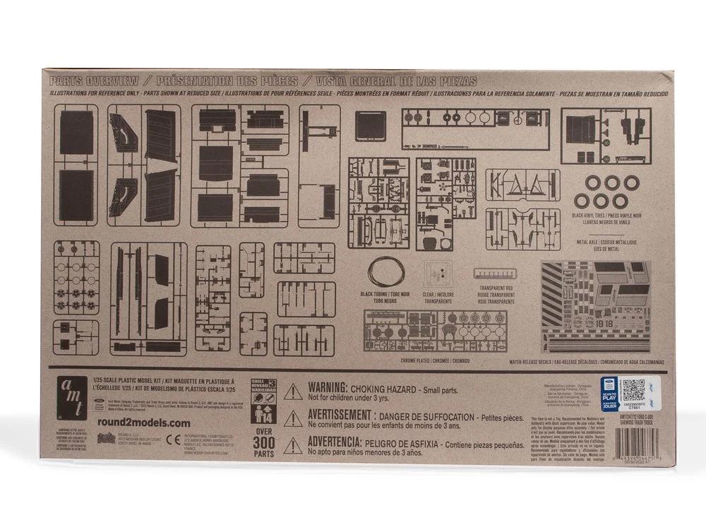 AMT 1/25 C-600 Ford Load Packer Garbage Truc Model Kit — official product photo 4