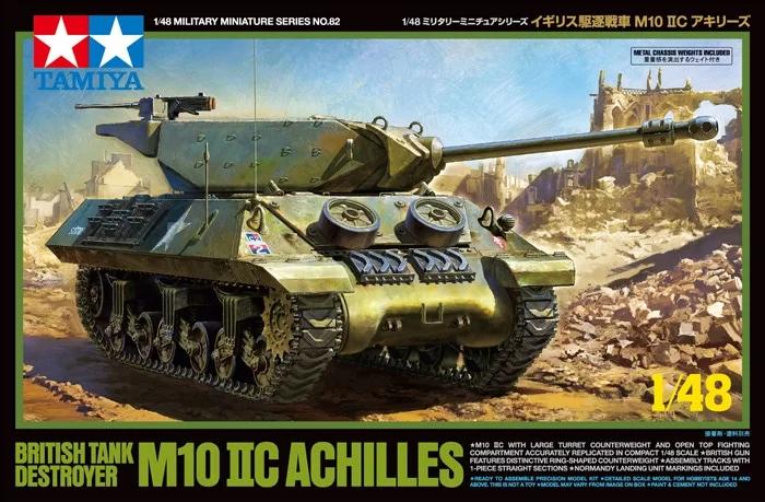 Tamiya British Tank Destroyer M10 48 Model Kit — official product photo 1