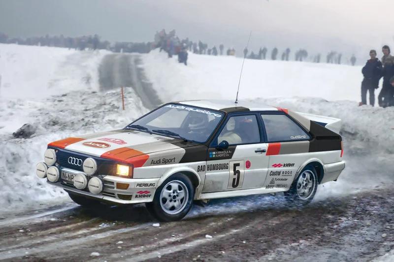 Italeri 1/24 Audi Quattro Rally Model Kit — official product photo 1
