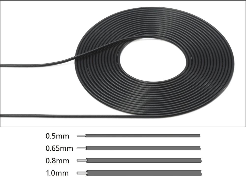 Tamiya Cable Outer Dia 0 65mm Black Model Kit — official product photo 1