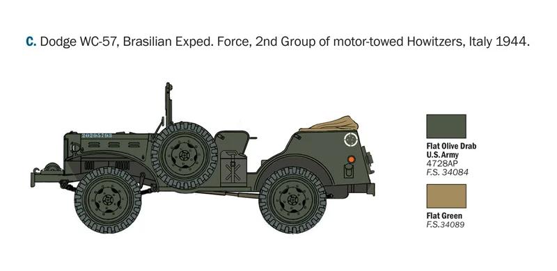 Italeri 1/35 WC-56 Dodge 57 Command Car Model Kit — official product photo 6