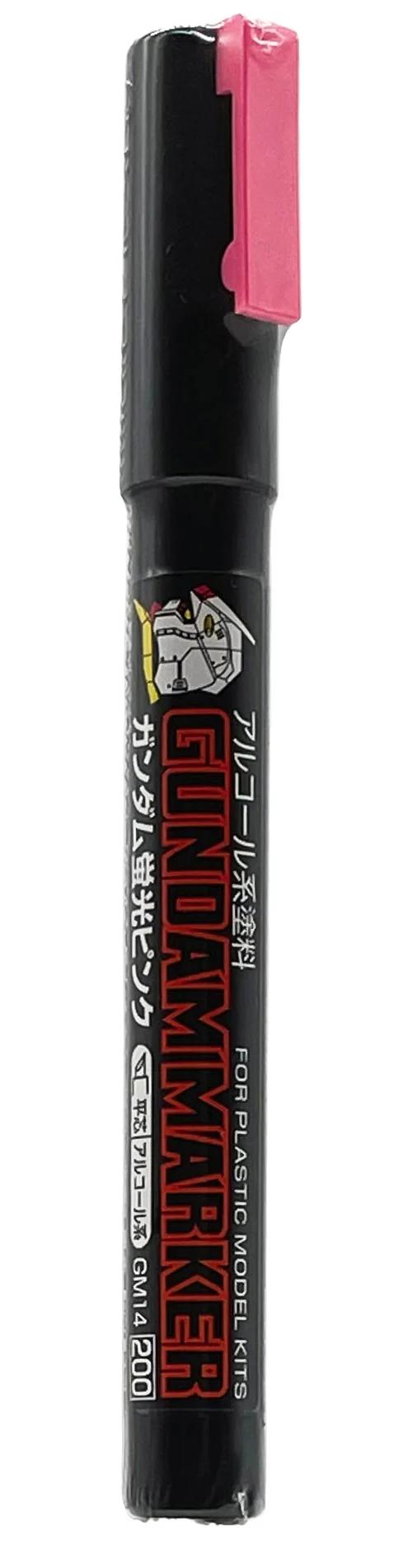 Mr. Hobby Gundam Marker Pink Fluorescent (GM14) — official product photo 1