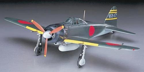 Hasegawa Mitsubishi A6m5 Zero Zeke 72 Model Kit — box art