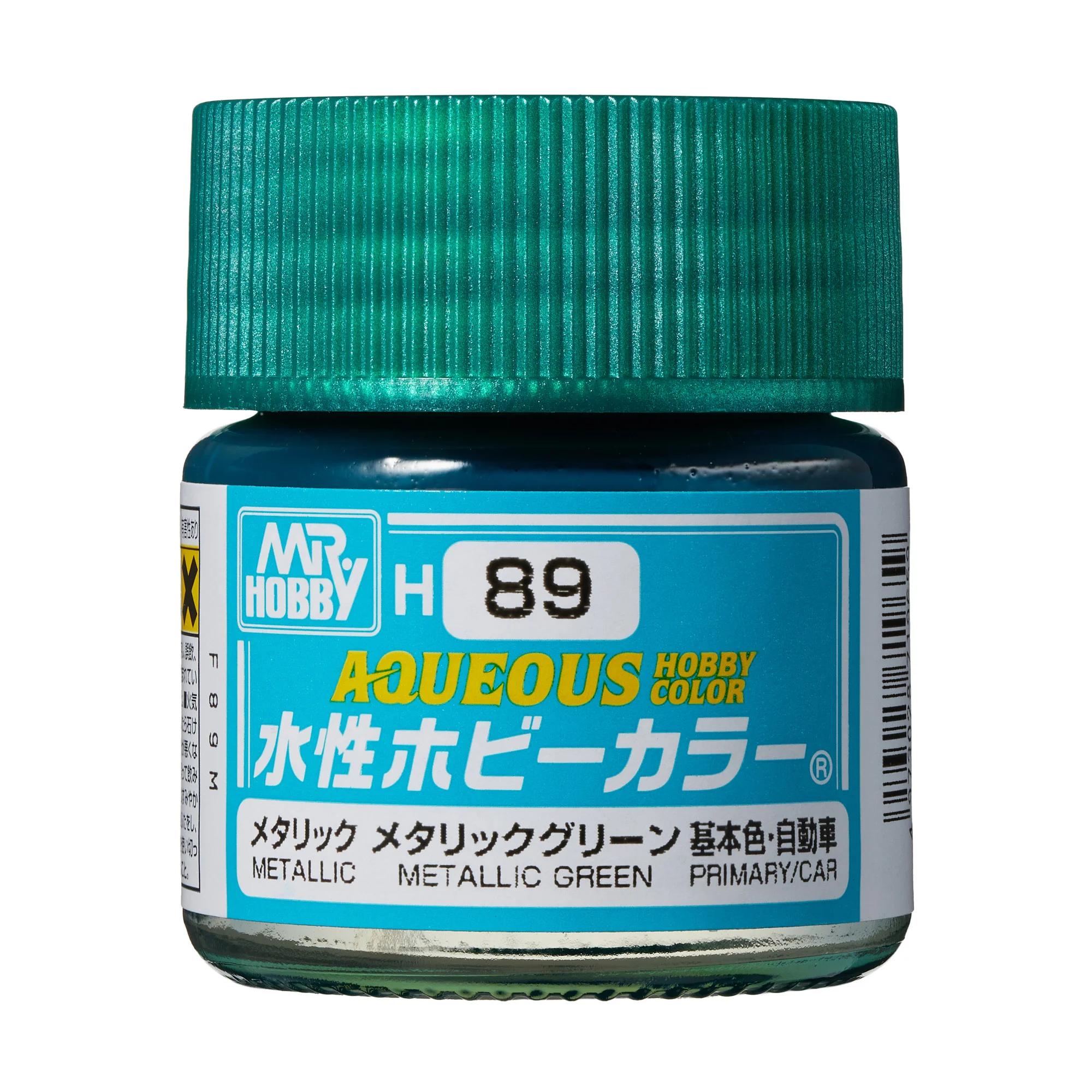 Mr. Hobby Aqueous Hobby Color Metallic Green (H89) 10 ml — official product photo 1