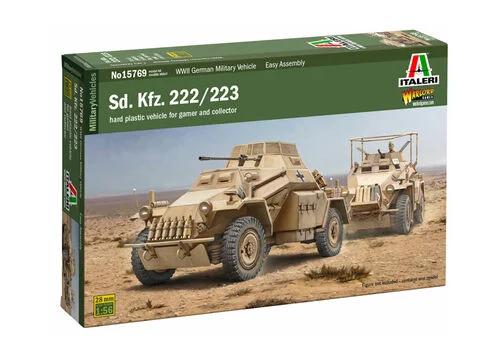 Italeri 1/56 SD Kfz 222 223 Model Kit — box art