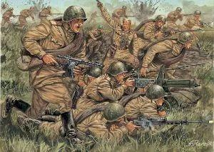 Italeri 1/72 Russian Infantry Ww-ii Model Kit — box art