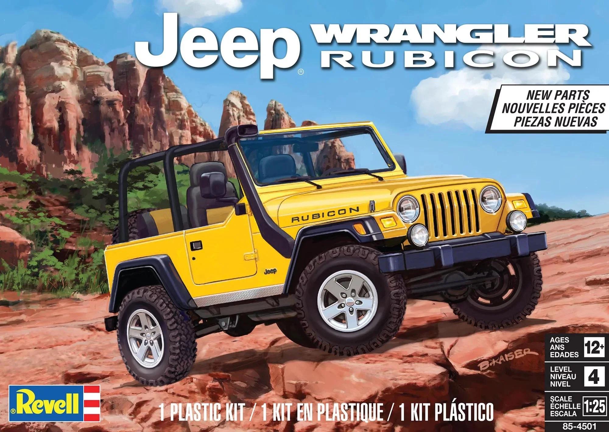 Revell 1/25 Jeep Wrangler Rubicon Model Kit — official product photo 1