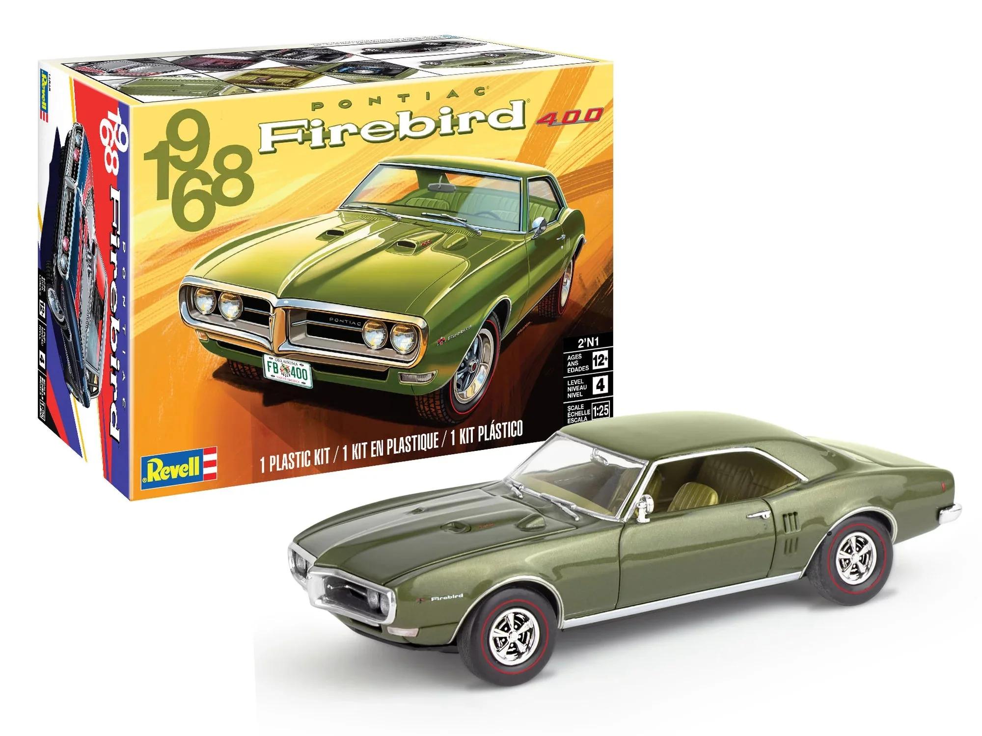 Revell 1/25 68 Firebird 2n1 Model Kit — official product photo 1