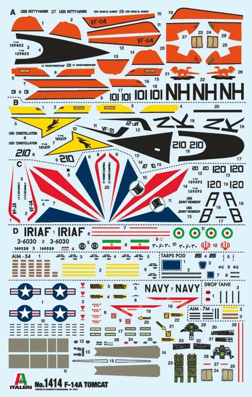 Italeri 1/72 F-14A Tomcat 50th First Flight Anni Model Kit — official product photo 2