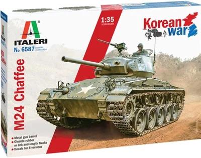 Italeri 1/35 M-24 Chaffee Korean War Model Kit — box art