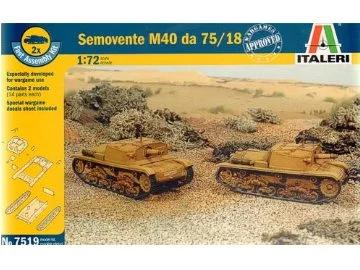 Italeri 1/72 Semovente M40 Da 75 18 Model Kit — box art