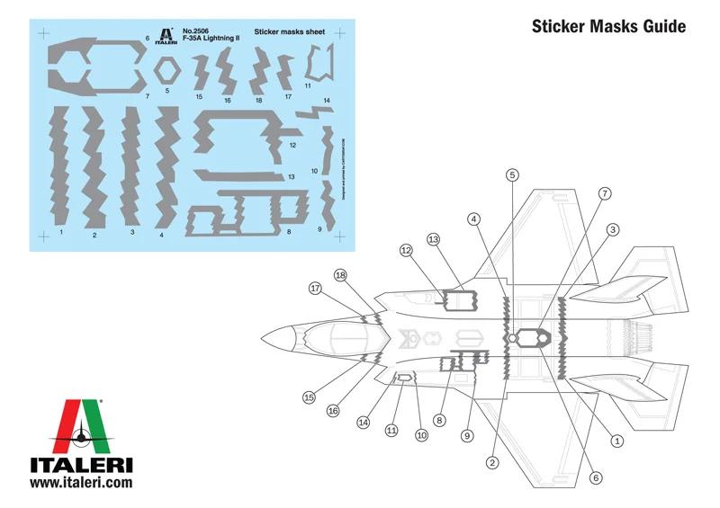 Italeri 1/32 F-35A Lockheed Lightning Model Kit — official product photo 5