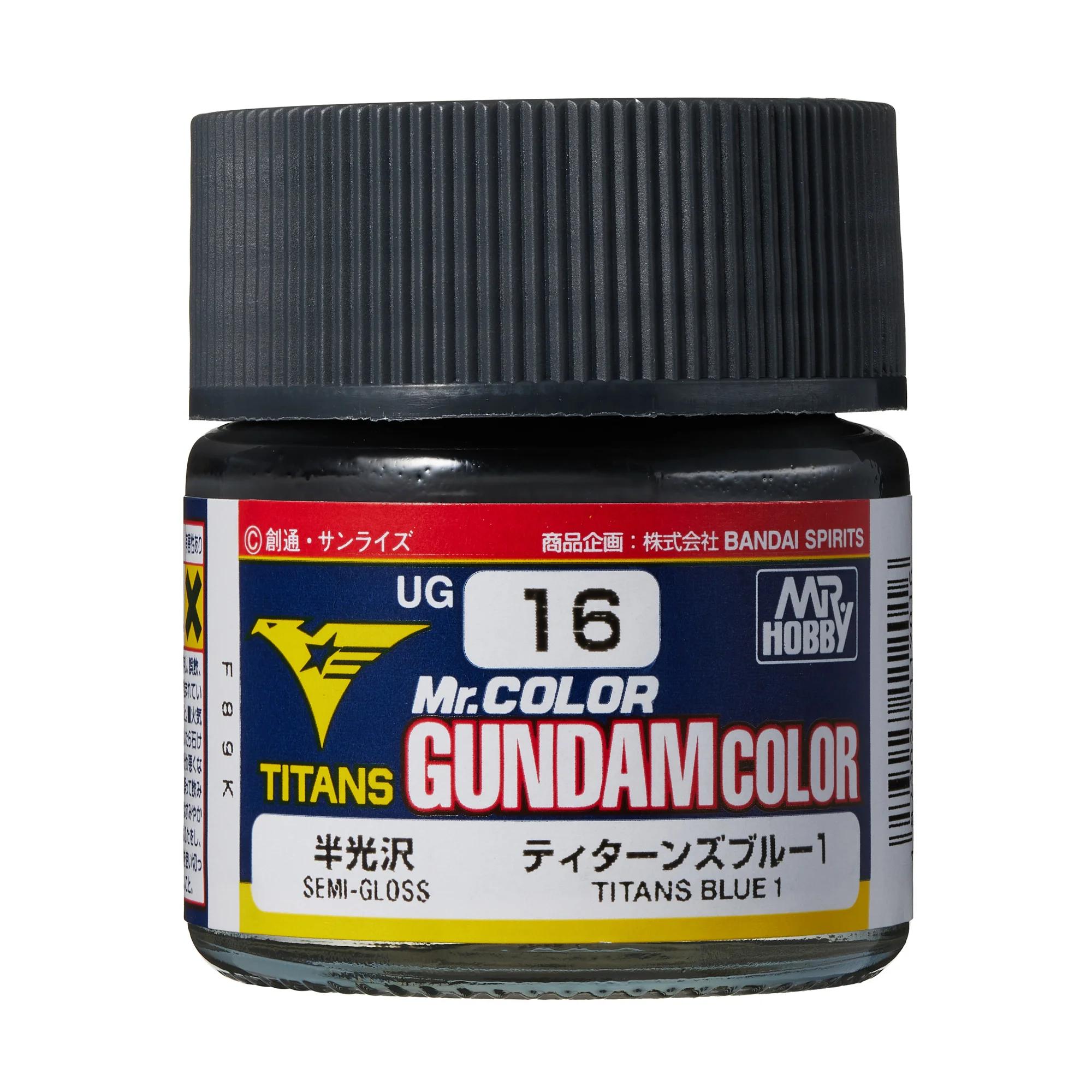 Mr. Hobby Gundam Color Titans Blue 1 (UG16) 10 ml — official product photo 1