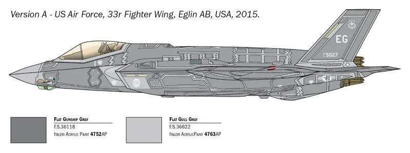 Italeri 1/72 F35a Lightning II Fighter Model Kit — official product photo 3