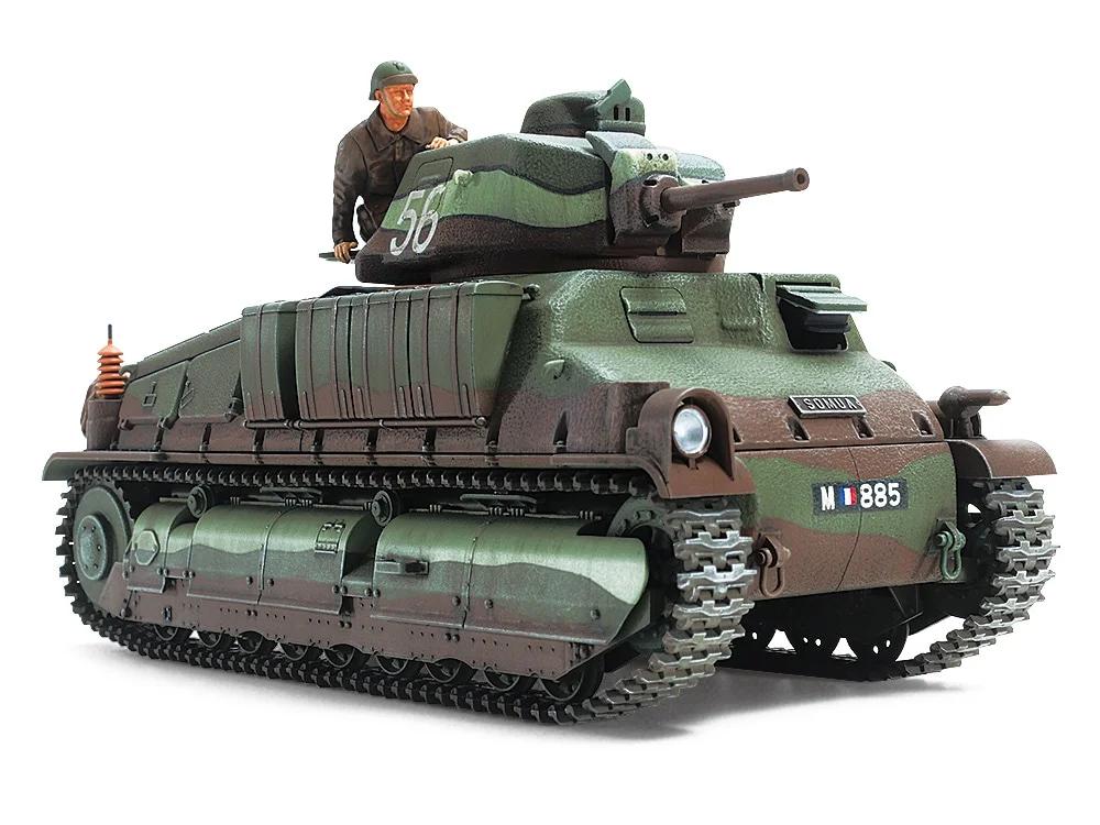 Tamiya 1/35 French Med Tank Somua S35 Model Kit — official product photo 1