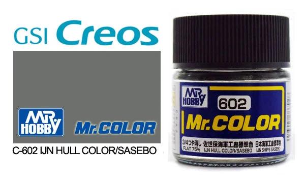 Mr. Color C602 75% Flat IJN Hull Gray Color (Sasebo) 10ml — product photo
