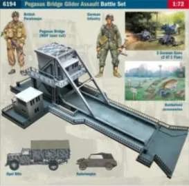 Italeri 1/72 Pegasus Bridge Battle Set Model Kit — box art