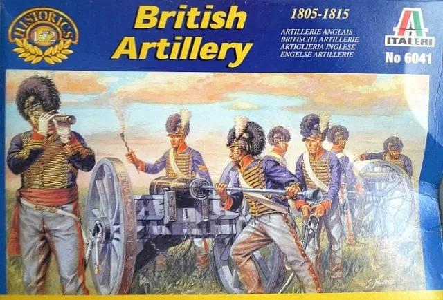 Italeri Napoleonic War Brit Artillry72 Model Kit — box art