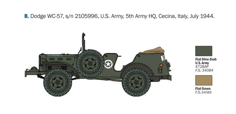 Italeri 1/35 WC-56 Dodge 57 Command Car Model Kit — official product photo 5