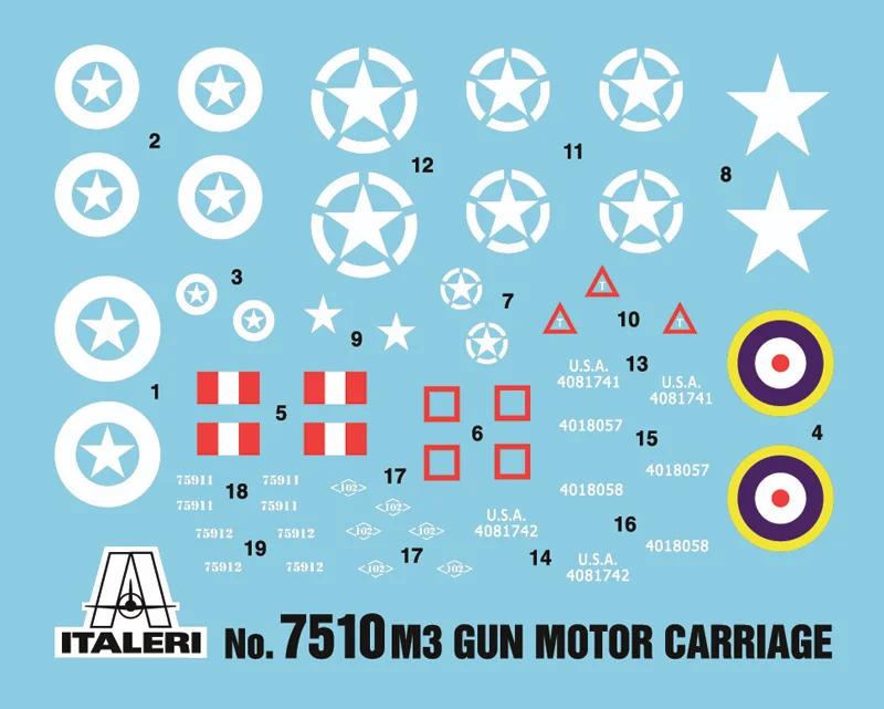 Italeri 1/72 M3 75mm Half Track Model Kit — official product photo 3